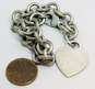 Tiffany & Co 925 Heart Tag Cable Chain Bracelet 34.9g image number 6