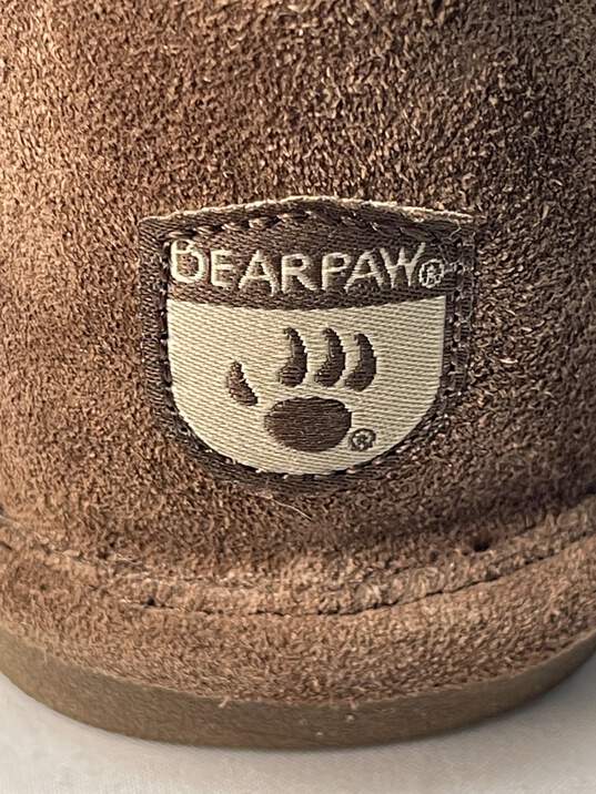 Womens Brown Bear Paw Suede Fur Lined Boosts Size 5 image number 5