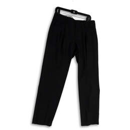 Womens Gray Flat Front Straight Leg Slash Pocket Formal Dress Pants Size 8 alternative image
