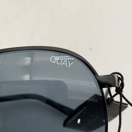 NWT Quay Australia Womens Black Thin Frame UV Protection Aviator Sunglasses alternative image