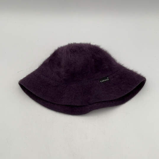 Womens Purple Furgora Lola Round Fashionable Winter Bucket Hat Regular image number 1