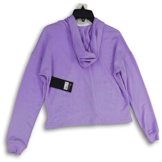 NWT Womens Lavender Long Sleeve Kangaroo Pocket Full-Zip Hoodie Size S image number 2