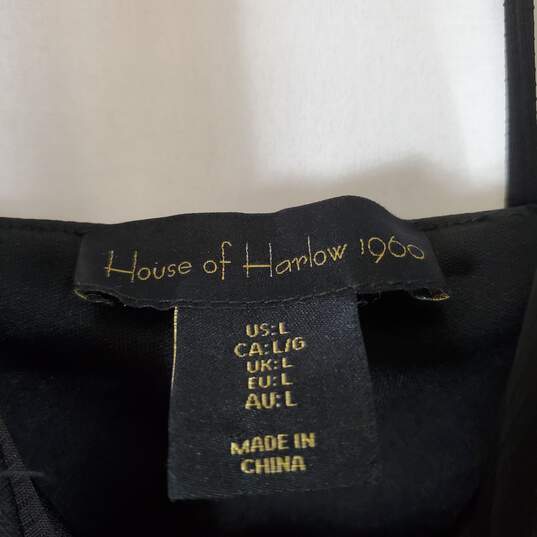 House of Harlow 1960 Women's Black Dress SZ L image number 8