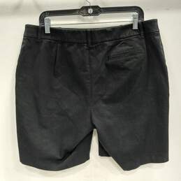 Lafayette 148 NY Black Chino Shorts Women's Size 14 alternative image