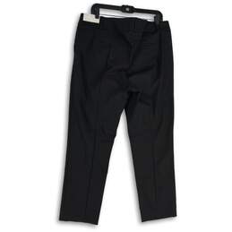 NWT Loft Womens Black Flat Front Slash Pocket Curved Skinny Ankle Pants Size 14 alternative image