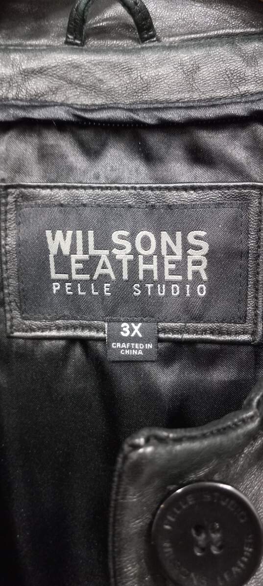 Wilsons Men's Leather Pelle Studio Jacket Sz 3X image number 2