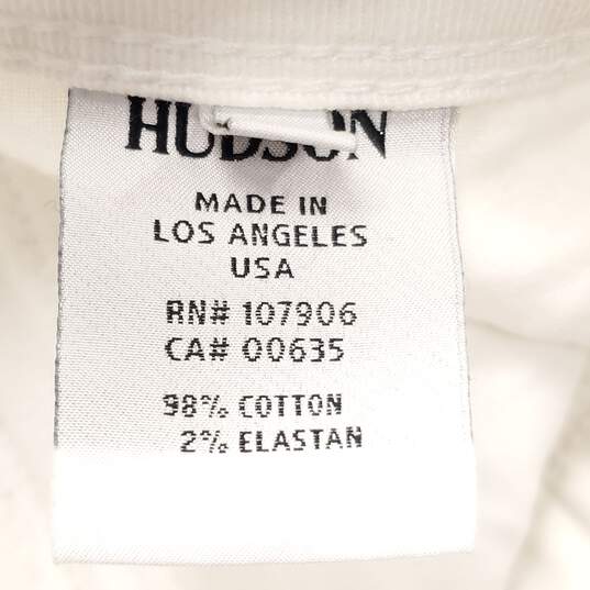 Hudson Women White Skinny Jeans Sz 27 image number 2