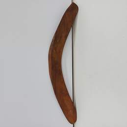 Signed Koo Ladoo Hand Painted Art Wood Boomerang alternative image