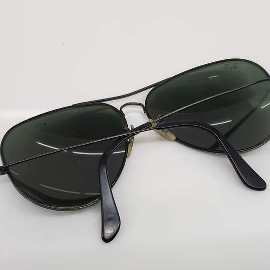 Vintage Bausch & Lomb Ray-Ban Black Aviator Sunglasses image number 4