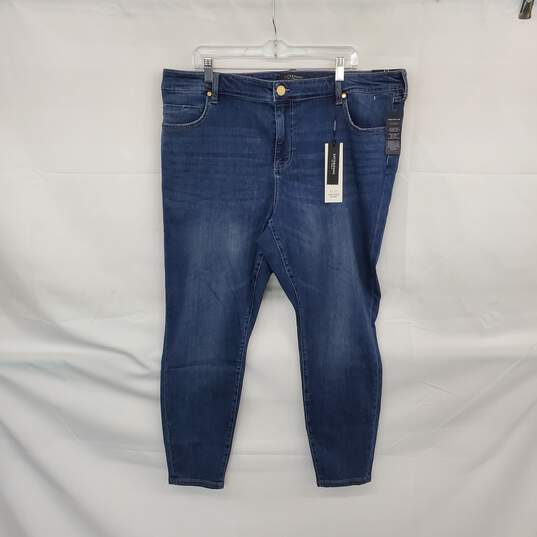 Liverpool Blue Cotton Blend Abby Ankle Skinny Jeans WM Size 22W NWT image number 1