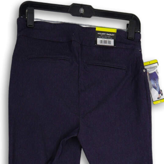NWT Womens Blue Built-In Tummy Control Panel Pull-On Ankle Pants Size S image number 3