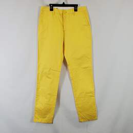 Armani Exchange Men's Yellow Chino Pants SZ 31