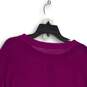 NWT Eileen Fisher Womens Purple Round Neck Long Sleeve Pullover Sweater Size L image number 4