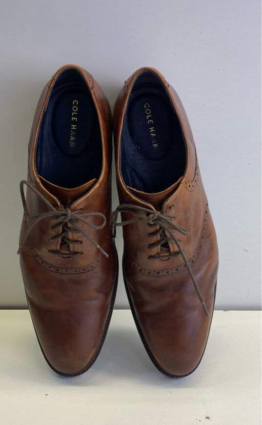 Cole Haan Brogue Dress Shoes Size 13 Brown image number 6