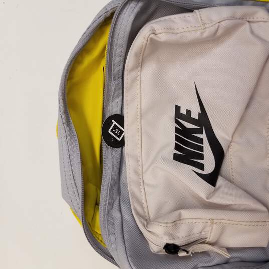 Nike Grey/White/Yellow Backpack image number 7