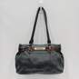 Vintage Brighton Black Leather Top Handle Shoulder Bag Purse image number 1