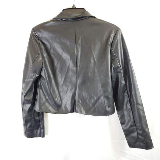 And Now This Women Faux Leather Jacket S NWT image number 5