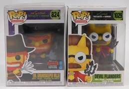Simpsons Funko Pop Treehouse Of Horrors Devil Flanders Evil Willie Figures IOB