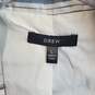 Drew Blue & Ivory Striped Linen Cotton Blend Blazer Jacket WM L NWT image number 3