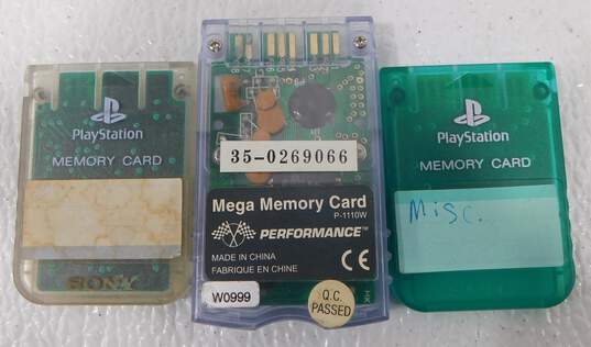 10 Count PS1 Memory Card Lot image number 2