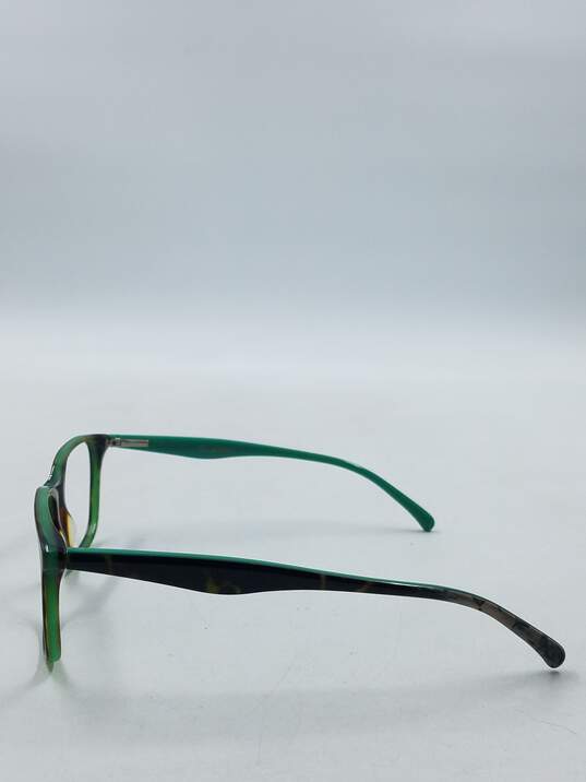 Vera Wang Green Tortoise Browline Eyeglasses image number 4