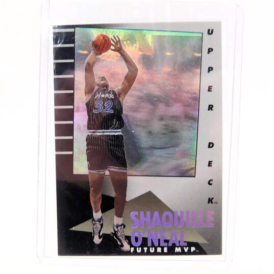 1993 HOF Shaquille O'Neal Upper Deck Future MVP Hologram Orlando Magic image number 1