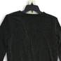 NWT White House Black Market Womens Black Long Sleeve Pullover Mini Dress Size 8 image number 4