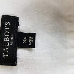 Talbots Women White Button Up SP alternative image