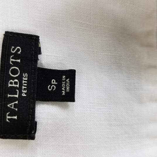 Talbots Women White Button Up SP image number 2