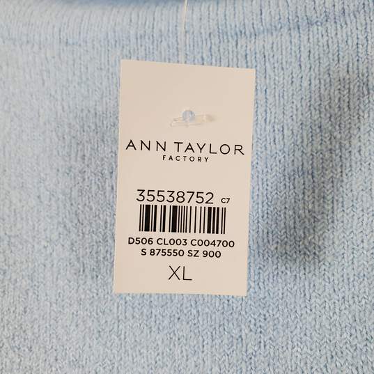 Ann Taylor Women's Baby Blue Long Sleeve SZ XL NWT image number 8