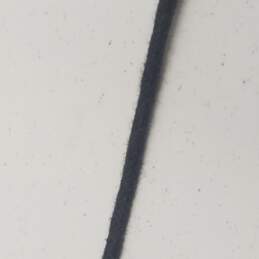 Sterling Silver Black Cord 3 Pendant 14.5inch Choker Necklace 12.0g alternative image
