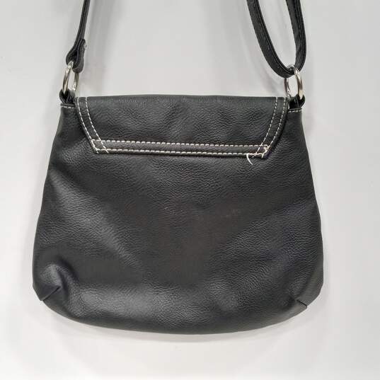 Nine West Women's Black Leather Crossbody Bag image number 4