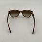 Ed Hardy Womens Brown Tortoise Rhinestone Wayfarer Sunglasses With Case image number 2