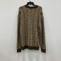 Karl Lagerfeld Womens Brown Crew Neck Long Sleeve Knitted Pullover Sweater Sz M alternative image