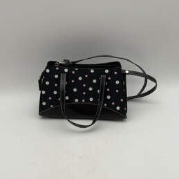 Womens Black Polka Dot Bottom Studs Adjustable Strap Zipper Crossbody Bag alternative image