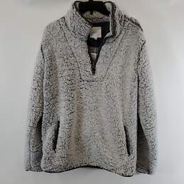 Thread & Supply Women Gray Fleece Sweater L NWT