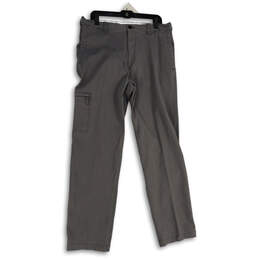 NWT Mens Gray 360 Flex Straight-Fit Go-To Denim Cargo Pants Size 34X34