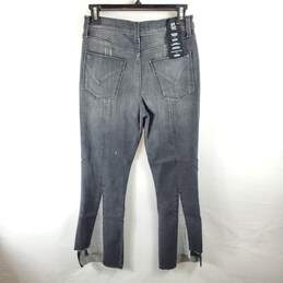 Hudson Women Black Washed Crop Jeans Sz 27 NWT alternative image