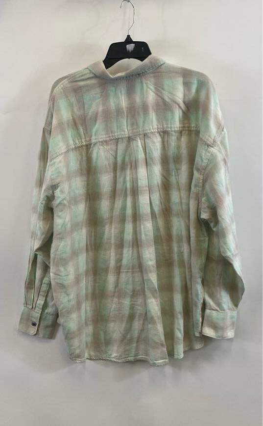 Levi's Green Plaid Button-Up Shirt - Size XXL image number 2