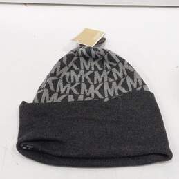 Michael Kors Women's Gray Monogram Knit Hat & Gloves O/S NWT alternative image