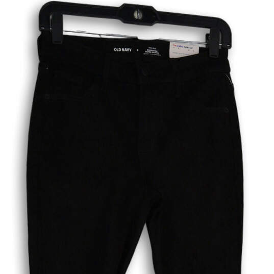 Womens Black Denim Dark Wash High-Rise Rockstar Super Skinny Jeans Size 2 image number 3