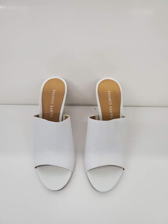 Women Franco Sarto white heel shoes used Size-7 image number 1
