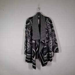 NWT Womens Floral Long Sleeve Open Front Cardigan Sweater Size Large