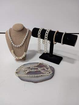 Bundle Assorted Faux Pearl Costume Jewelry