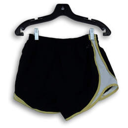Womens Black Elastic Waist Pull-On Dri-Fit Trim Athletic Shorts Size Small