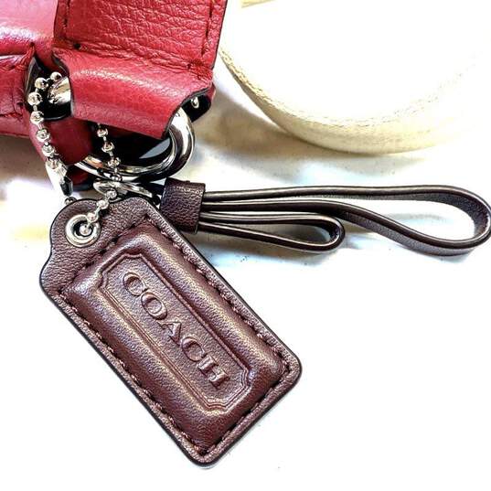 Coach Leather Campbell Pocket Crossbody Red image number 5