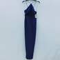 Aidan Mattox Women's Crepe Halter Blue Gown NWT size 0 image number 1