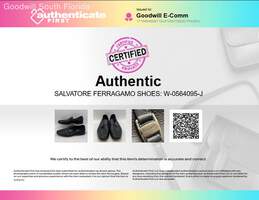 Authentic Salvatore Ferragamo Mens Black Leather Loafer Shoes Size EUR 40 alternative image