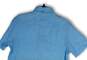 NWT Mens Blue Linen Short Sleeve Collared Button-Up Shirt Size Small image number 4