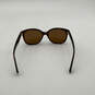 Womens RA5191 Brown Black Plastic Frame Full-Rim Cat-Eye Sunglasses W/ Case image number 3